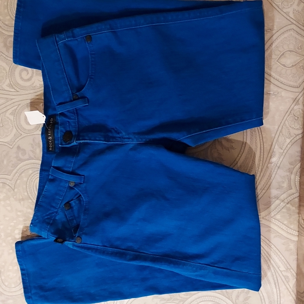 Women's Rock And Republic Hamburg Blue  Skinny Ankle Jeans Size 4